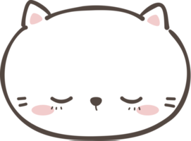 Cute Cat Head Element png