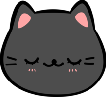 Cute Cat Head Element png
