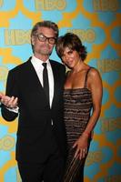 LOS ANGELES, JAN 11 -  Harry Hamlin, Lisa Rinna at the HBO Post Golden Globe Party at a Circa 55, Beverly Hilton Hotel on January 11, 2015 in Beverly Hills, CA photo