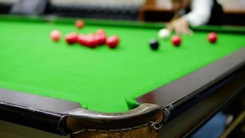 Snooker player match competition video