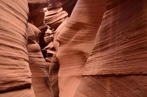 Textured Walls of Red Rock Slot Canyon photo