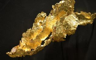 Light Shining Off a Large Gold Flake photo