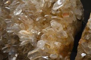 Quartz Crystal Prisms Growing in a Cluster photo