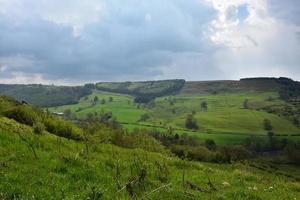 Road Winding through the Dales in Northern England photo