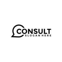 Consulting agency logo, Consult logo Template, Consult logo icon vector