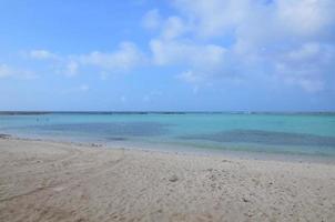 Beautful Cove of Baby Beach in Aruba photo