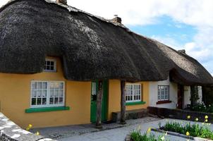 Thatch Roofs on Cottages in Adare Ireland photo