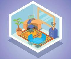 Agency concept banner, isometric style