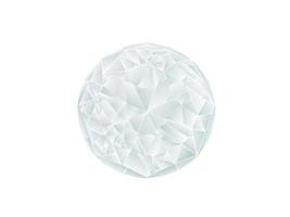 A realistic diamond. No gradient mesh on white background photo