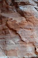 textura de pared de roca roja en sedona arizona foto