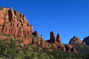 Deep Blue Skies Over Red Rock in Arizona photo