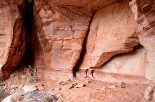 Wall of Red Rock in Arizona Cavern photo