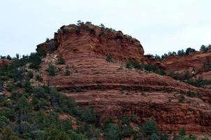 Textured Red Rock Formations in Arid Arizona photo
