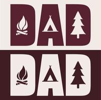 Dad Typography for T-shirt design, Mug Design and Printing Project vector