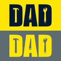 Dad Typography for T-shirt design, Mug Design and Printing Project vector