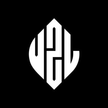 VZL circle letter logo design with circle and ellipse shape. VZL ellipse letters with typographic style. The three initials form a circle logo. VZL Circle Emblem Abstract Monogram Letter Mark Vector. vector