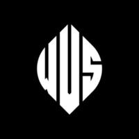 WVS circle letter logo design with circle and ellipse shape. WVS ellipse letters with typographic style. The three initials form a circle logo. WVS Circle Emblem Abstract Monogram Letter Mark Vector. vector