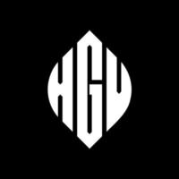 XGV circle letter logo design with circle and ellipse shape. XGV ellipse letters with typographic style. The three initials form a circle logo. XGV Circle Emblem Abstract Monogram Letter Mark Vector. vector