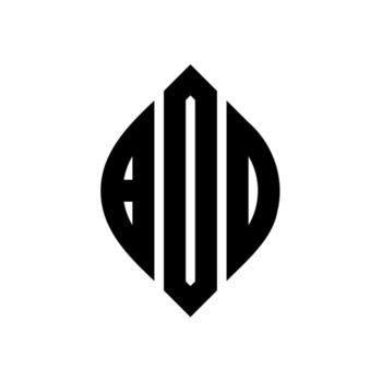 BDO circle letter logo design with circle and ellipse shape. BDO ellipse letters with typographic style. The three initials form a circle logo. BDO Circle Emblem Abstract Monogram Letter Mark Vector. vector