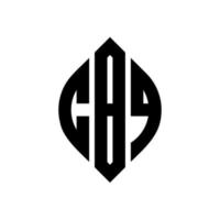 CBQ circle letter logo design with circle and ellipse shape. CBQ ellipse letters with typographic style. The three initials form a circle logo. CBQ Circle Emblem Abstract Monogram Letter Mark Vector. vector