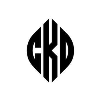 CKO circle letter logo design with circle and ellipse shape. CKO ellipse letters with typographic style. The three initials form a circle logo. CKO Circle Emblem Abstract Monogram Letter Mark Vector. vector