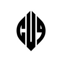 diseño de logotipo de letra de círculo cvq con forma de círculo y elipse. letras de elipse cvq con estilo tipográfico. las tres iniciales forman un logo circular. vector de marca de letra de monograma abstracto del emblema del círculo cvq.