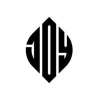 JDY circle letter logo design with circle and ellipse shape. JDY ellipse letters with typographic style. The three initials form a circle logo. JDY Circle Emblem Abstract Monogram Letter Mark Vector. vector