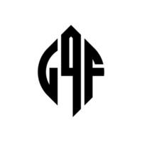 Diseño de logotipo de letra circular lqf con forma de círculo y elipse. Letras de elipse lqf con estilo tipográfico. las tres iniciales forman un logo circular. vector de marca de letra de monograma abstracto de emblema de círculo lqf.