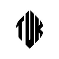 diseño de logotipo de letra de círculo tvk con forma de círculo y elipse. tvk letras elipses con estilo tipográfico. las tres iniciales forman un logo circular. vector de marca de letra de monograma abstracto del emblema del círculo de tvk.