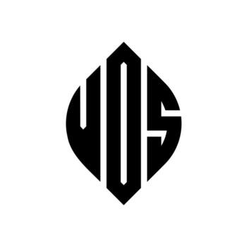 VDS circle letter logo design with circle and ellipse shape. VDS ellipse letters with typographic style. The three initials form a circle logo. VDS Circle Emblem Abstract Monogram Letter Mark Vector. vector