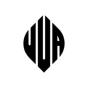 VVA circle letter logo design with circle and ellipse shape. VVA ellipse letters with typographic style. The three initials form a circle logo. VVA Circle Emblem Abstract Monogram Letter Mark Vector. vector