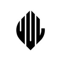 Diseño de logotipo de letra de círculo vvl con forma de círculo y elipse. letras de elipse vvl con estilo tipográfico. las tres iniciales forman un logo circular. vector de marca de letra de monograma abstracto del emblema del círculo vvl.