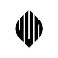 Diseño de logotipo de letra de círculo vvm con forma de círculo y elipse. Letras de elipse vvm con estilo tipográfico. las tres iniciales forman un logo circular. vector de marca de letra de monograma abstracto del emblema del círculo vvm.