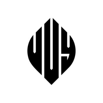 VVY circle letter logo design with circle and ellipse shape. VVY ellipse letters with typographic style. The three initials form a circle logo. VVY Circle Emblem Abstract Monogram Letter Mark Vector. vector