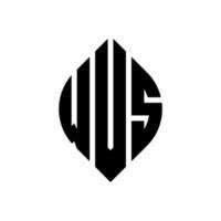 diseño de logotipo de letra de círculo wvs con forma de círculo y elipse. wvs letras elipses con estilo tipográfico. las tres iniciales forman un logo circular. vector de marca de letra de monograma abstracto del emblema del círculo wvs.