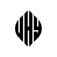 diseño de logotipo de letra de círculo wxy con forma de círculo y elipse. letras de elipse wxy con estilo tipográfico. las tres iniciales forman un logo circular. vector de marca de letra de monograma abstracto de emblema de círculo wxy.