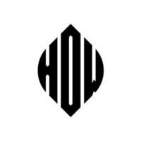 Diseño de logotipo de letra de círculo xdw con forma de círculo y elipse. xdw letras elipses con estilo tipográfico. las tres iniciales forman un logo circular. xdw círculo emblema resumen monograma letra marca vector. vector
