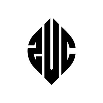 ZVC circle letter logo design with circle and ellipse shape. ZVC ellipse letters with typographic style. The three initials form a circle logo. ZVC Circle Emblem Abstract Monogram Letter Mark Vector. vector