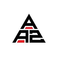 diseño de logotipo de letra triangular aaz con forma de triángulo. monograma de diseño del logotipo del triángulo aaz. plantilla de logotipo de vector de triángulo aaz con color rojo. logotipo triangular aaz logotipo simple, elegante y lujoso.