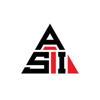 ASI triangle letter logo design with triangle shape. ASI triangle logo design monogram. ASI triangle vector logo template with red color. ASI triangular logo Simple, Elegant, and Luxurious Logo.