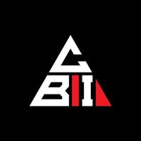 diseño de logotipo de letra triangular cbi con forma de triángulo. monograma de diseño del logotipo del triángulo cbi. plantilla de logotipo de vector de triángulo cbi con color rojo. logotipo triangular cbi logotipo simple, elegante y lujoso.