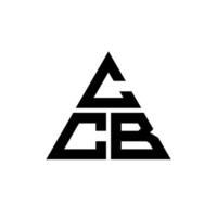 Diseño de logotipo de letra triangular ccb con forma de triángulo. monograma de diseño del logotipo del triángulo ccb. plantilla de logotipo de vector de triángulo ccb con color rojo. logotipo triangular ccb logotipo simple, elegante y lujoso.