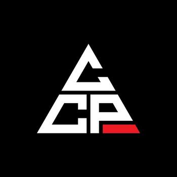 CCP triangle letter logo design with triangle shape. CCP triangle logo design monogram. CCP triangle vector logo template with red color. CCP triangular logo Simple, Elegant, and Luxurious Logo.