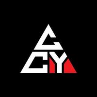 diseño de logotipo de letra de triángulo ccy con forma de triángulo. monograma de diseño de logotipo de triángulo ccy. plantilla de logotipo de vector de triángulo ccy con color rojo. logotipo triangular ccy logotipo simple, elegante y lujoso.