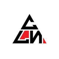 diseño de logotipo de letra de triángulo cln con forma de triángulo. monograma de diseño de logotipo de triángulo cln. plantilla de logotipo de vector de triángulo cln con color rojo. logotipo triangular cln logotipo simple, elegante y lujoso.