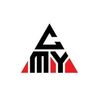 diseño de logotipo de letra triangular cmy con forma de triángulo. monograma de diseño de logotipo de triángulo cmy. plantilla de logotipo de vector de triángulo cmy con color rojo. logotipo triangular cmy logotipo simple, elegante y lujoso.