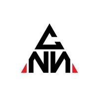 CNN triangle letter logo design with triangle shape. CNN triangle logo design monogram. CNN triangle vector logo template with red color. CNN triangular logo Simple, Elegant, and Luxurious Logo.