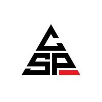 CSP triangle letter logo design with triangle shape. CSP triangle logo design monogram. CSP triangle vector logo template with red color. CSP triangular logo Simple, Elegant, and Luxurious Logo.