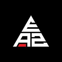 diseño de logotipo de letra de triángulo eaz con forma de triángulo. monograma de diseño del logotipo del triángulo eaz. plantilla de logotipo de vector de triángulo eaz con color rojo. logotipo triangular eaz logotipo simple, elegante y lujoso.