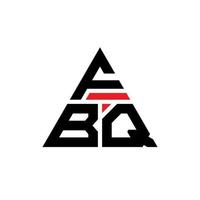 diseño de logotipo de letra de triángulo fbq con forma de triángulo. monograma de diseño de logotipo de triángulo fbq. plantilla de logotipo de vector de triángulo fbq con color rojo. logotipo triangular fbq logotipo simple, elegante y lujoso.